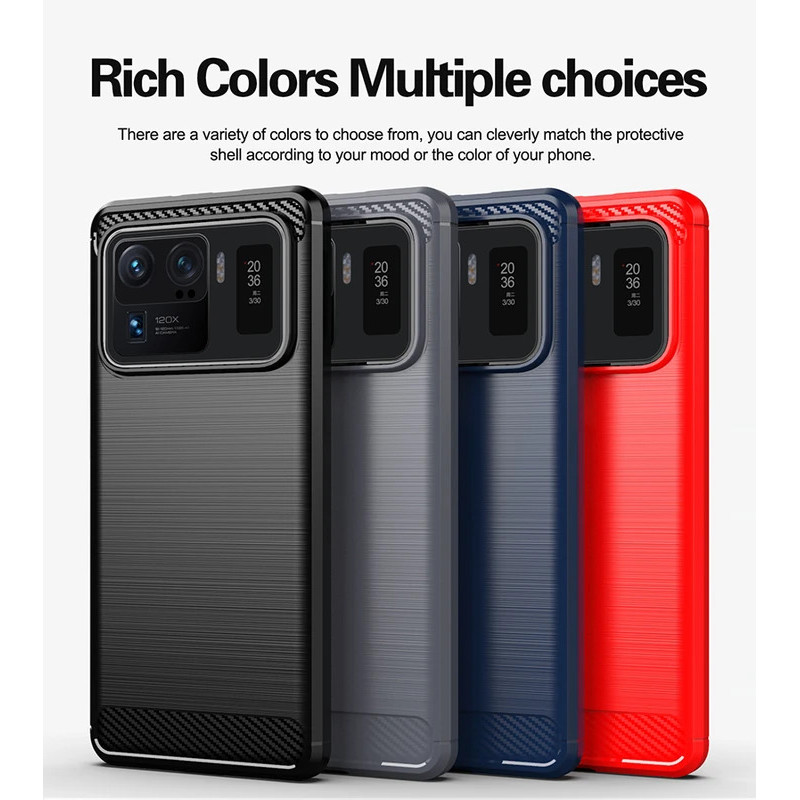 สําหรับ Xiaomi Mi 11 Ultra กรณี Xiaomi Mi 11 Ultra กันกระแทกกันชนซิลิโคนนุ่ม Slim Armor กลับเคสโทรศั