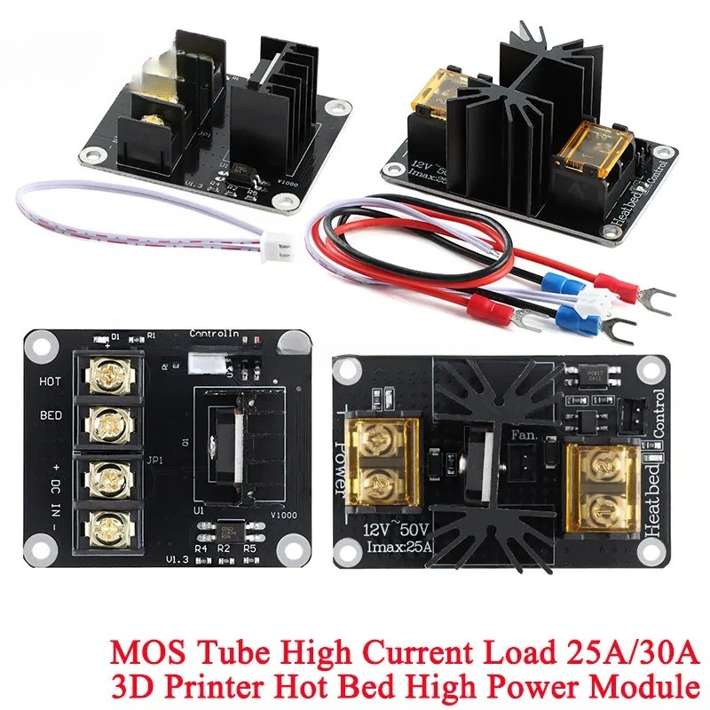 3D เครื่องพิมพ์อุ่นเตียง 25A 30A โมดูล/Hotbed MOSFET Expansion Board Inc 2pin ตะกั่วสําหรับ Anet A8 