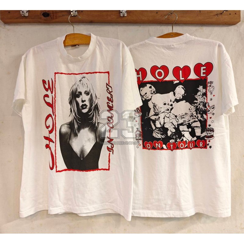 [ 23 ] Hole Courtney  Love in concert on tour เสื้อวินเทจ เสื้อทัวร์  vintage shirt