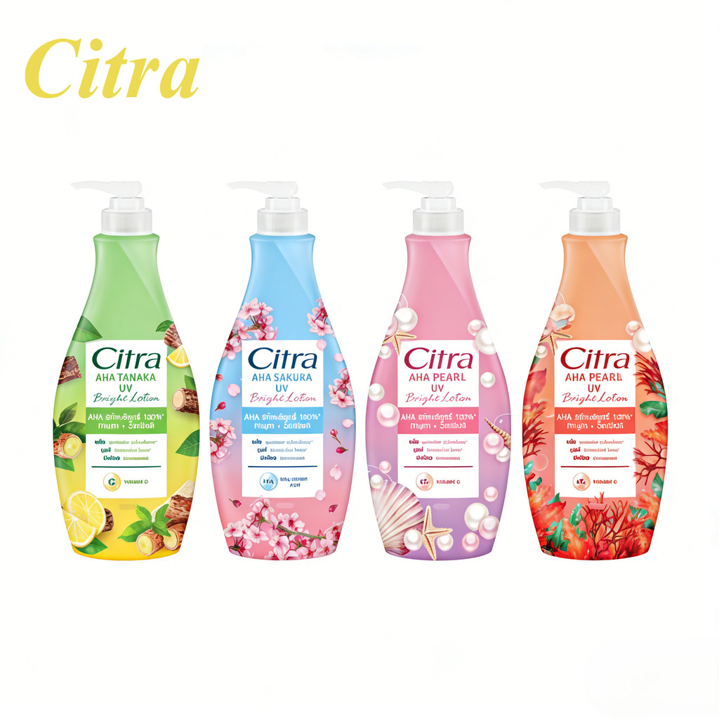 COD ซิตร้า บอดี้โลชั่นหัวปั๊ม AHA UV Lotion โลชั่นซิตร้า Citra โลชั่นทาผิว ปริมาณขวดละ 300 มล.