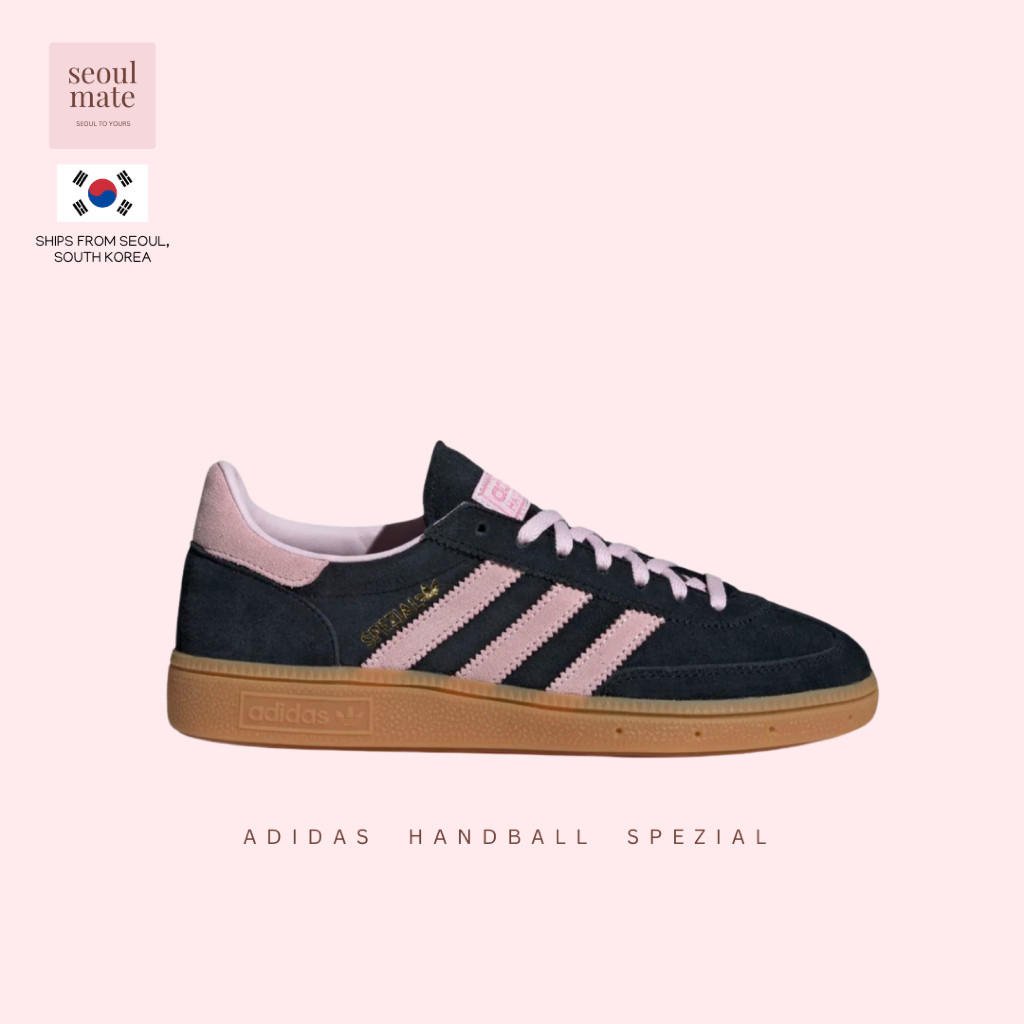 รองเท้าผ้าใบ Handball Spezial สีดำชมพู IE5897 CVXV