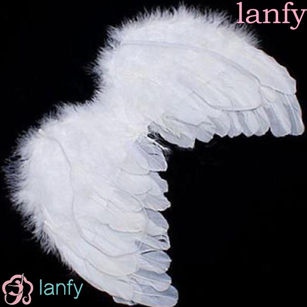 LANFY สําหรับปาร์ตี้น่ารักใหม่สุดฮอตปีกสีขาว Angel Baby Kids