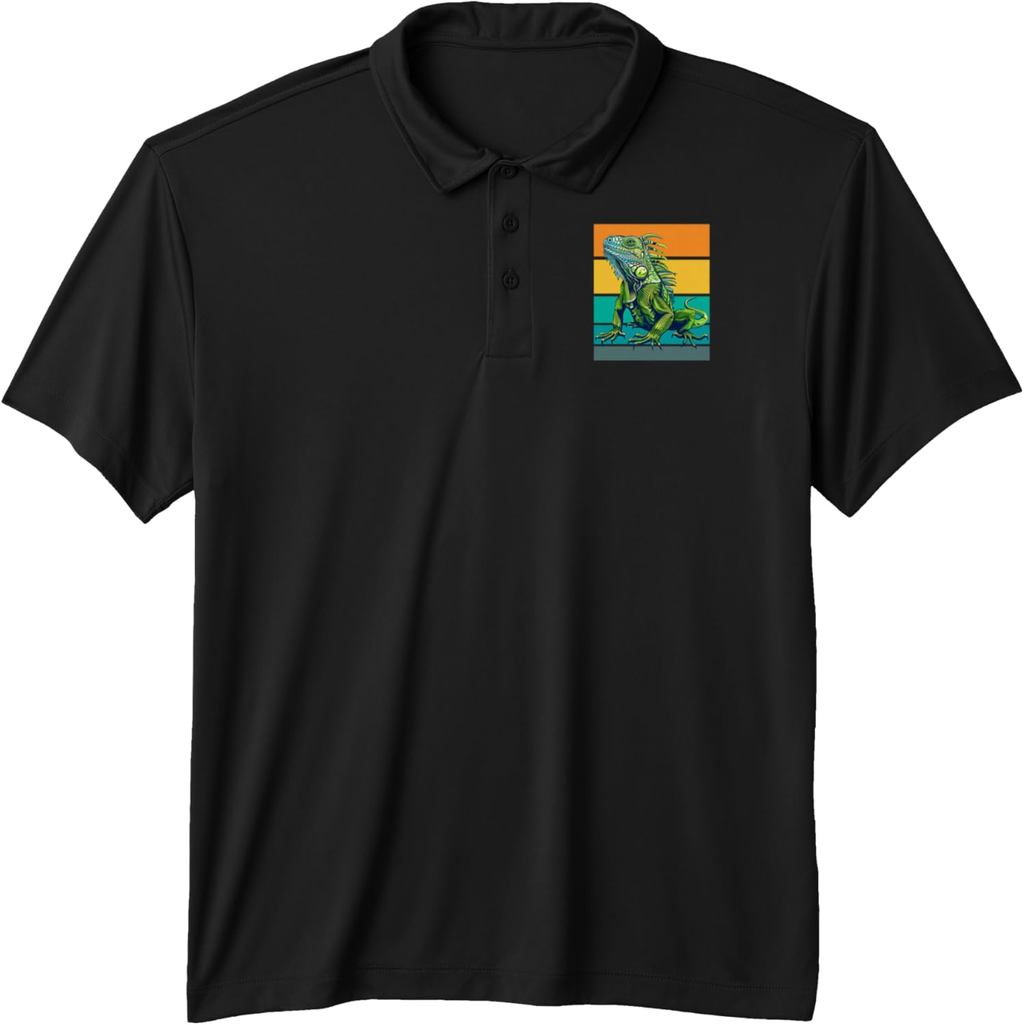 เสื้อโปโล Retro Iguana Performance