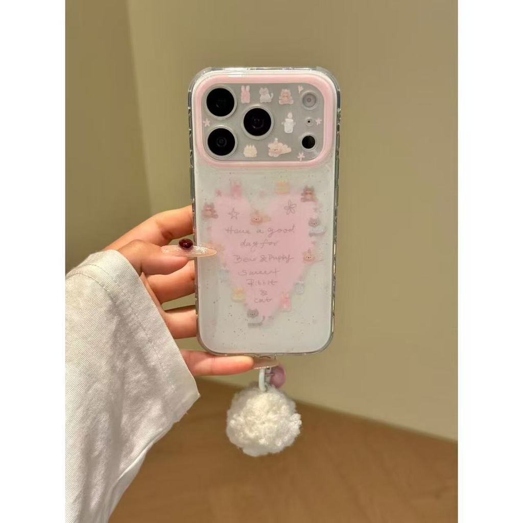 Love English Rounding Small Animals เหมาะสําหรับ iphone17promax Apple 16p Phone Case 2026.3.18