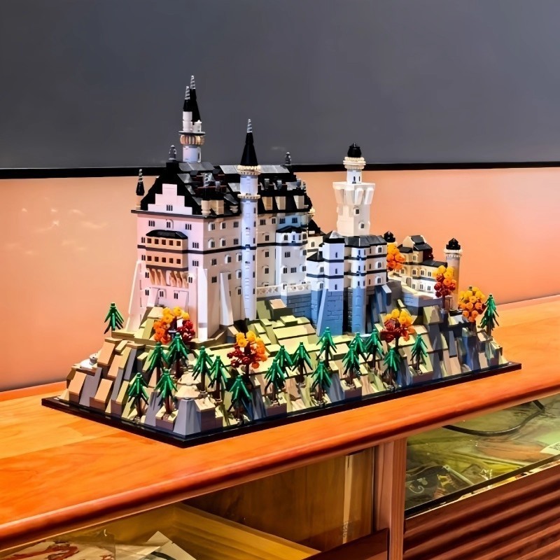 เข้ากันได้กับเลโก้ 21063 ปราสาท Neuschwanstein ชุดอาคารปราสาทประกอบของเล่นบล็อกตัวต่อจํากัด I
