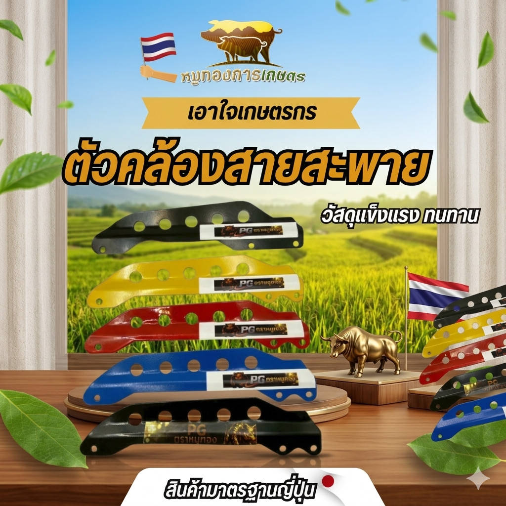 เหล็กเกี่ยวสายสะพายเครื่องตัดหญ้า411 เหล็กเกี่ยวหลากสี เหล็กหนา ทนทาน วัสดุแข็งแรง ทนทาน สินค้าได้มาตรฐาน
