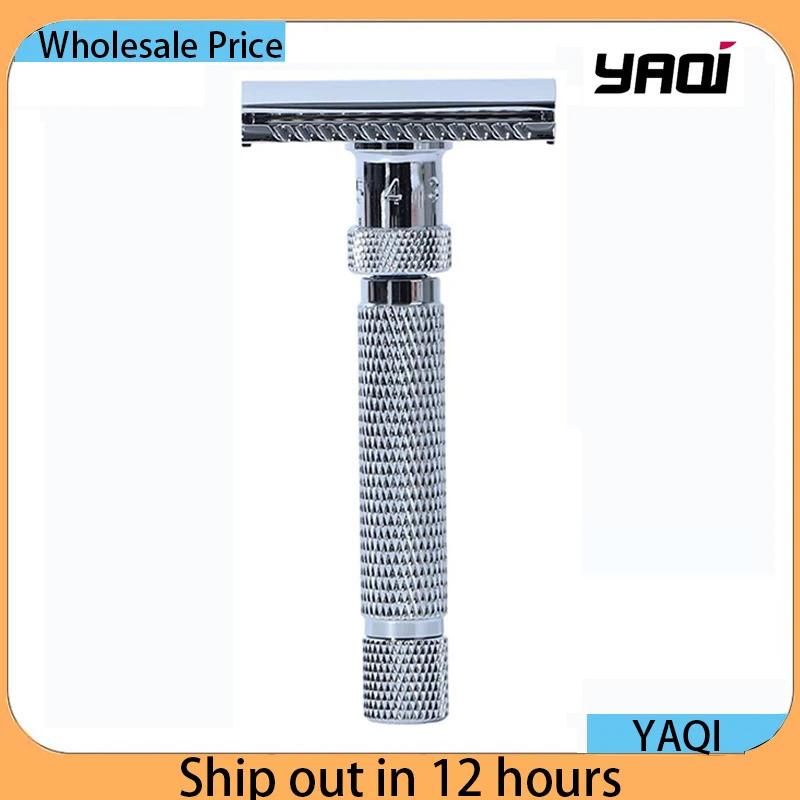 Yaqi ปรับได้มีดโกนนิรภัยสีโครเมียม Final Cut