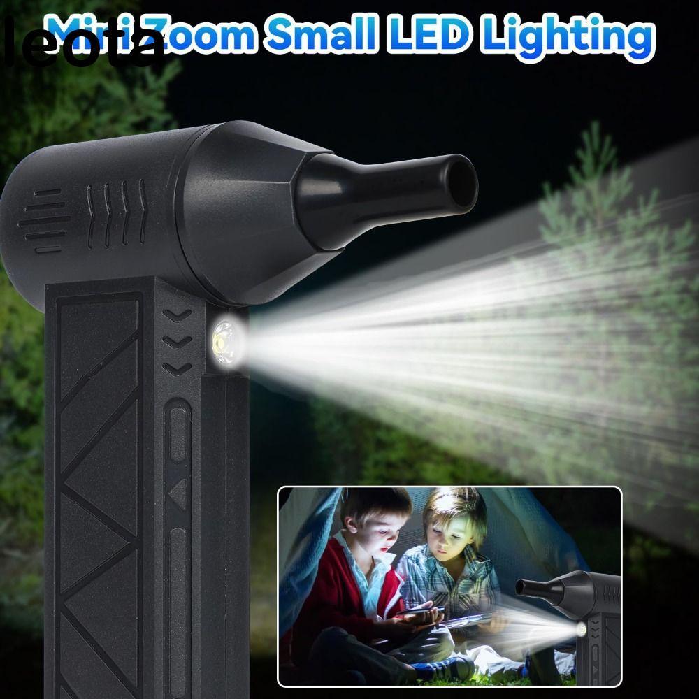 LEOTA ไม้ปัดฝุ่นลมไฟฟ้า, 130000RPM 3 เกียร์ Turbo พัดลมพลังงานแบบพกพา, พัดลมรุนแรงมอเตอร์ไร้แปรงความ