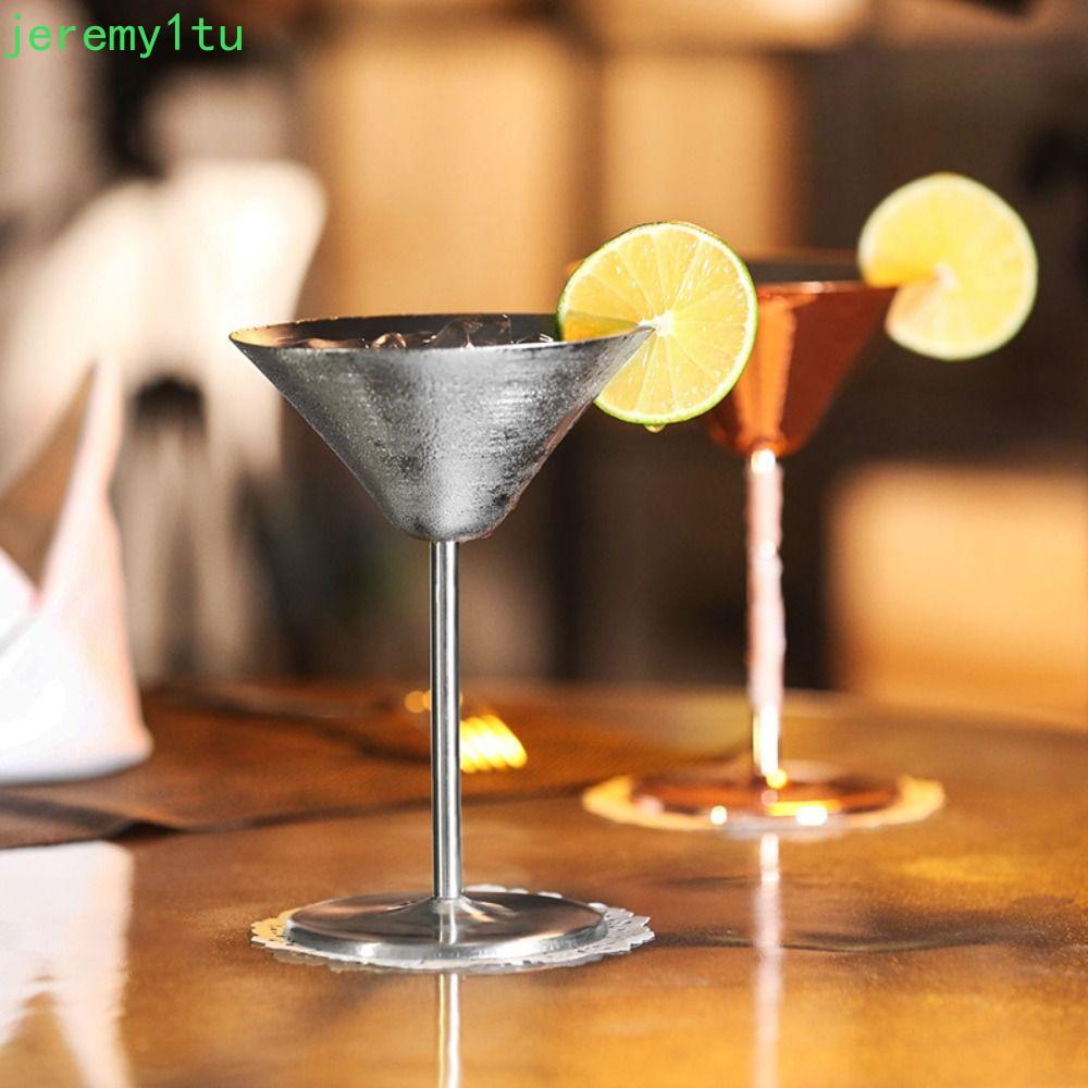 JEREMY Martini Goblet Red Light Gold สแตนเลสทนทานคุณภาพสูง Goblet
