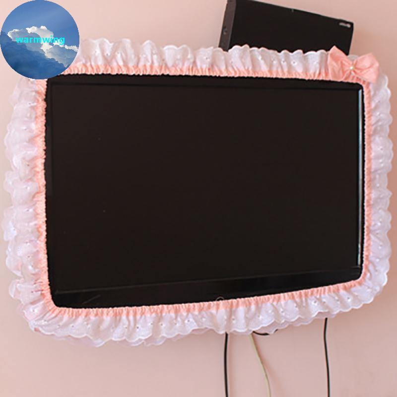 Warmwing Fairy สไตล์ 24-38INCH ทีวีฝุ่น Coverputer Monitor Protection Sti ติดผนังเดสก์ท็อปหน้าจอโค้ง