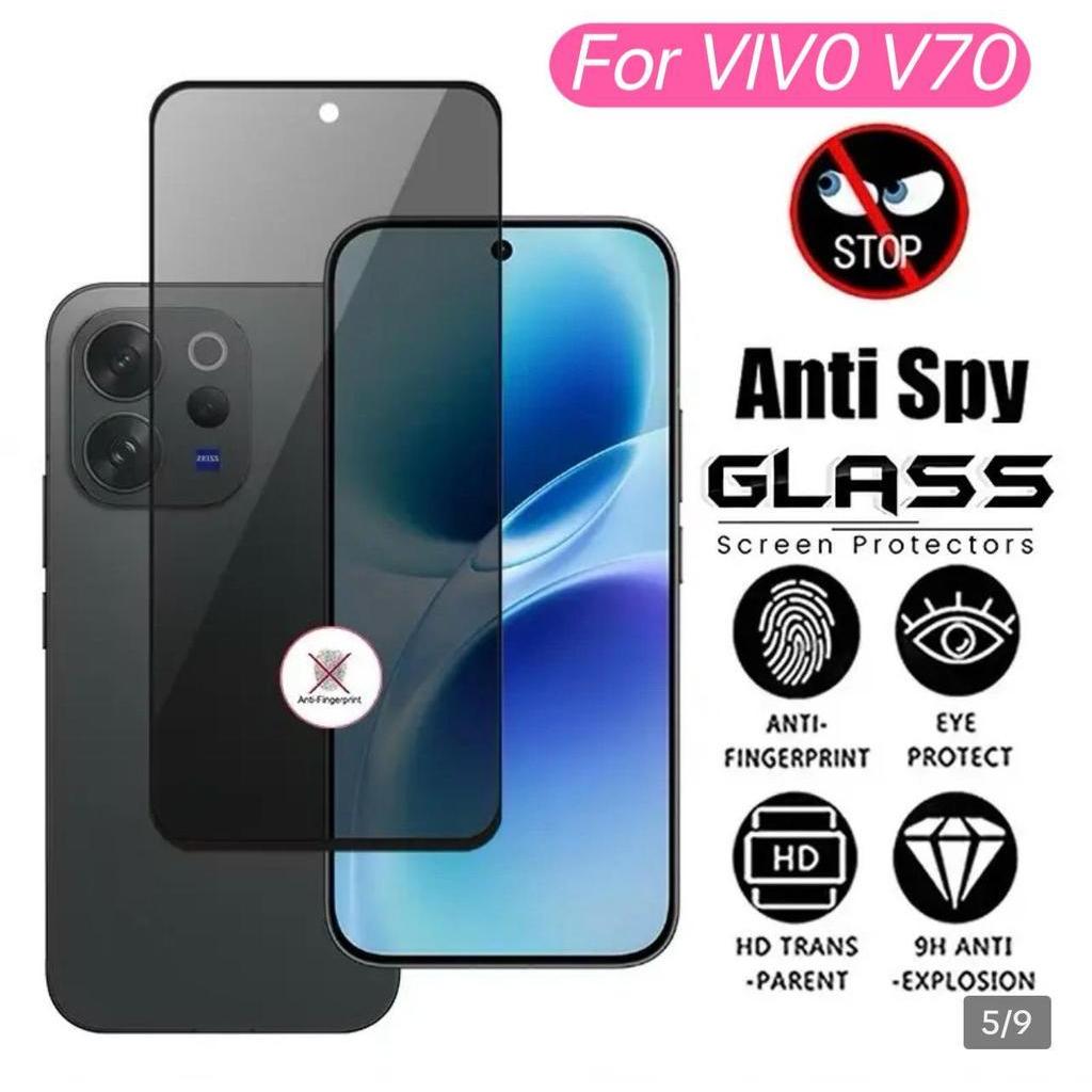 ส่งจากไทย ฟิล์มกันมอง เต็มจอ For Vivo V70 5G 2026  ฟิล์มกันรอยกระจกนิรภัย + ฟิล์มกันรอย + ฟิล์มเลนส์