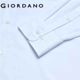 GIORDANO เสื้อเชิ้ตผู้ชาย Men's Slim Pocket Easy Care Shirt 01046005
