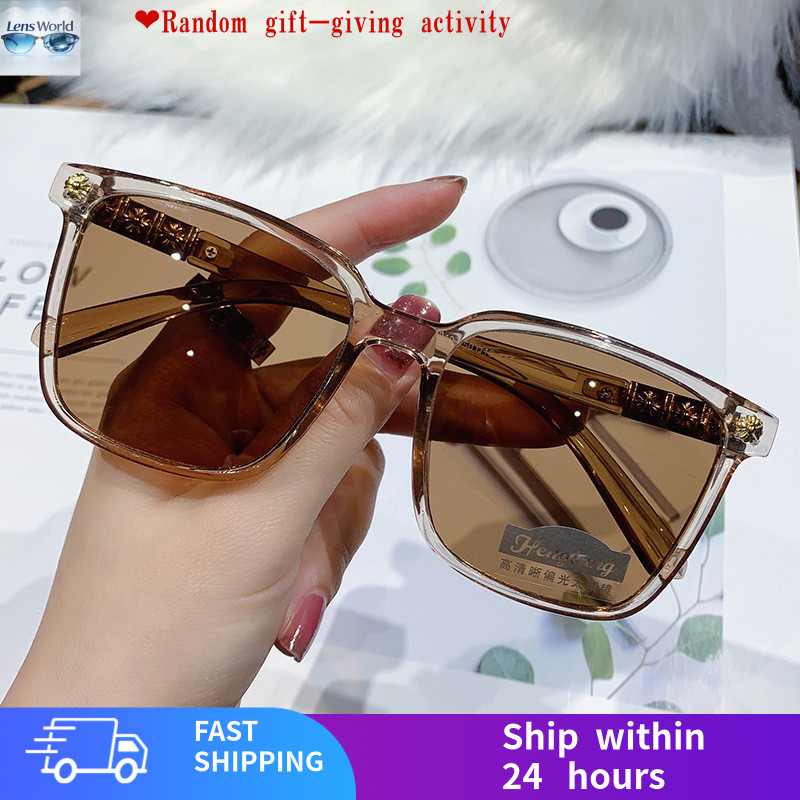[จัดส่งฟรี] แว่นกันแดดโพลาไรซ์สไตล์ใหม่สำหรับทั้งชายและหญิง ออกแบบตามแฟชั่นยุโรปและอเมริกา เหมาะสมในการขับรถ ราคา ถูกที่สุด ดีลบีเคเค แกลเลอรีภาพที่ 2