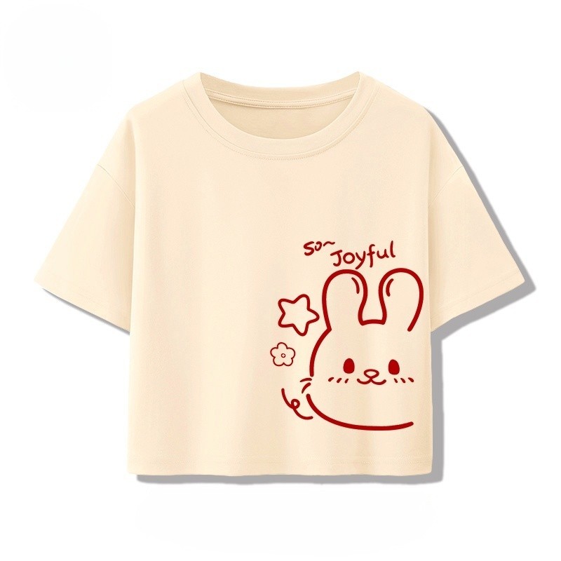 CODACE ยี่ห้อใหม่แขนสั้นเสื้อยืดแฟชั่นหมีพิมพ์ผู้หญิง Baju คอรอบกระชับ Fit เซ็กซี่ Navel TopsKorea E