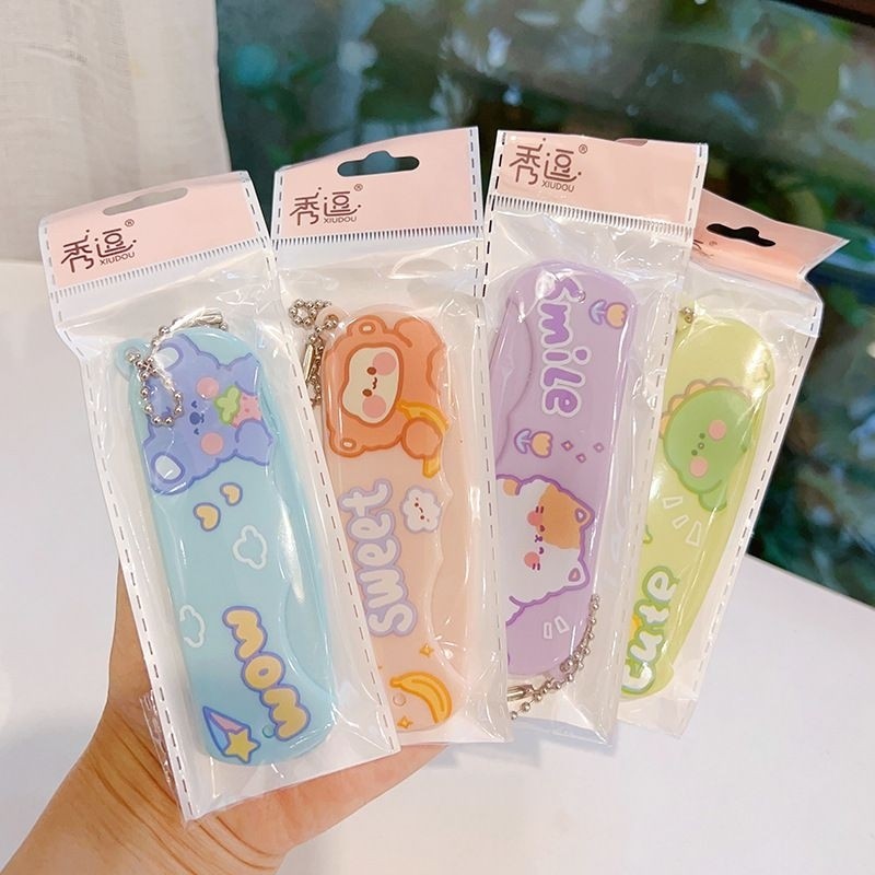 M019 หวีกระจกพกพา All in one ขนาดกะทัดรัด พกพาสะดวก พร้อมส่งจากไทย