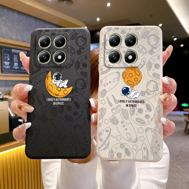 เคส XiaoMi 14T/14T Pro เคสโทรศัพท์ภาพประกอบนักบินอวกาศซิลิโคนอ่อนนุ่มซิลิโคน TKR