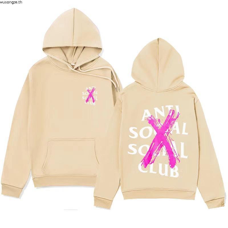 สีดําและสี Anti Social Club Hoodie / Mens Distro ASSC Hoodie / Anti Social Club distro Hoodie สําหรั