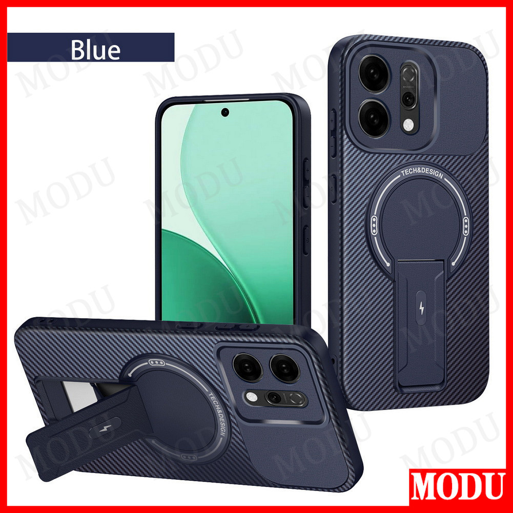 คาร์บอนไฟเบอร์ที่มองไม่เห็นขาตั้งผู้ถือแหวนแม่เหล็กในตัวสําหรับ OPPO Reno 15 15C 14 Pro 14 13F 13 Pro 12 Pro A6 A6X A5X A5 PRO A3 A3X A40 ฝาครอบป้องกัน