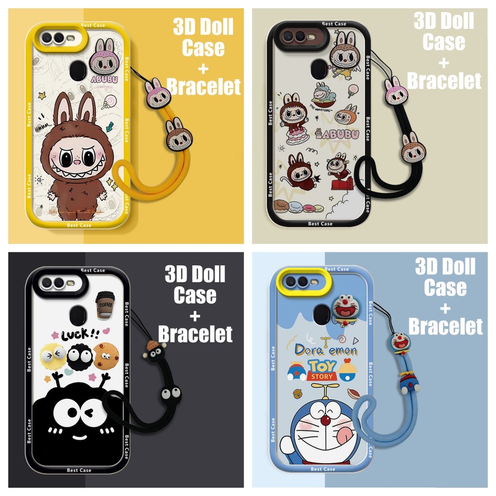 เคส OPPO A5s เคส OPPO A7 เคส OPPO A12 เคส OPPO F9 เคส OPPO F9 Pro เคสใช้งานร่วมกับ 3D ตุ๊กตา Cool กา