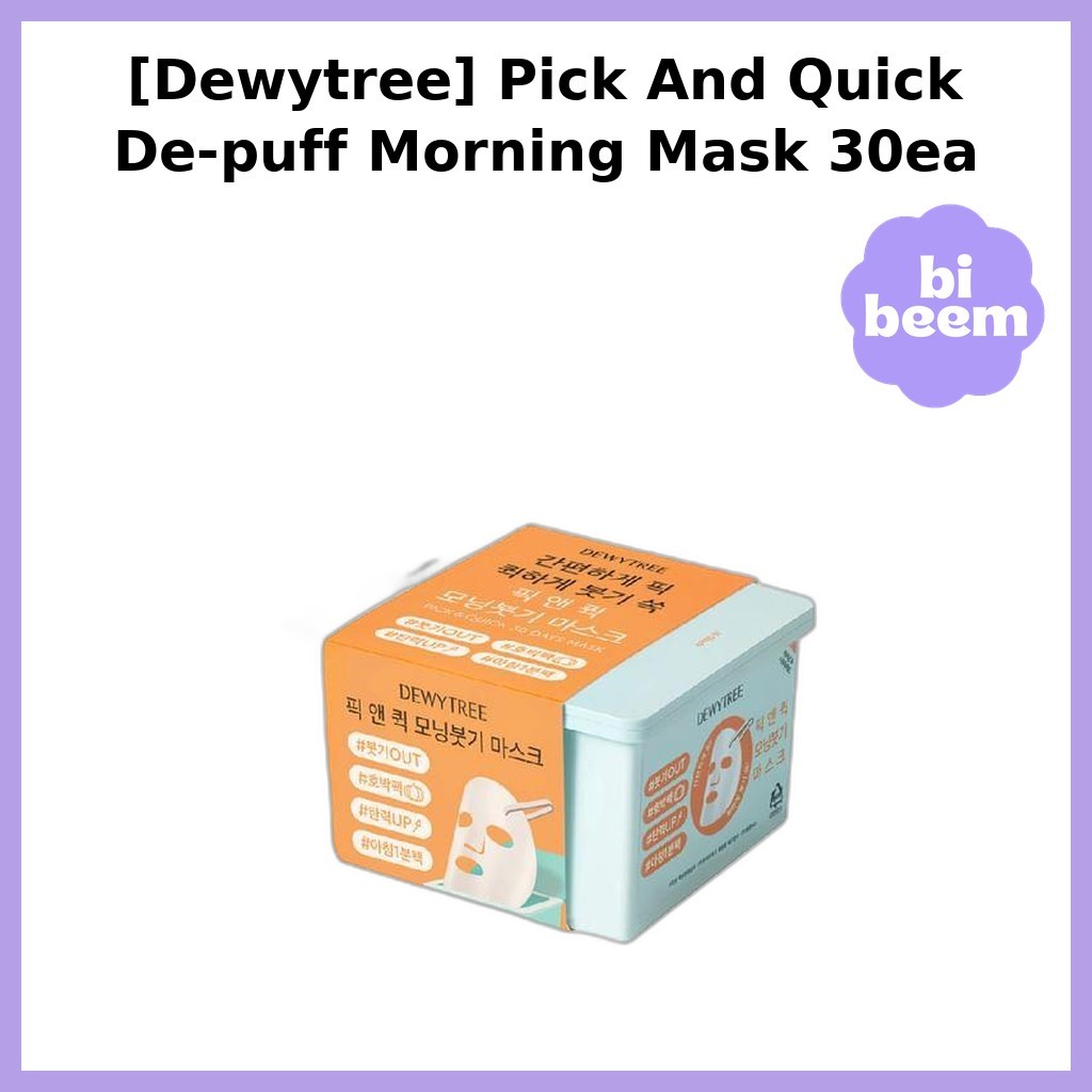 [Dewytree] Pick And Quick De-puff Morning Mask 30ea / Korean Morning Mask / De-puffing Effect / ของแ