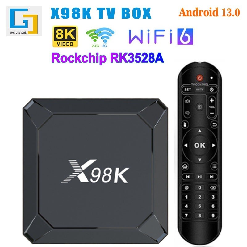 Cross-Border X98K Set-Top box RK3528A HD 8K กล่องทีวี Android 13.0 wifi6 กล่องทีวีพร้อมบลูทูธ