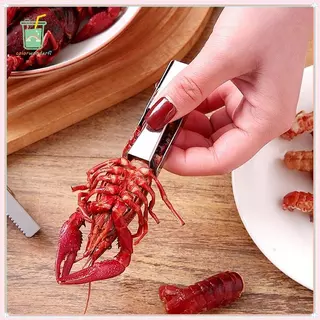 [สี] 2 ชิ้น Crawfish Peeler เครื่องมือ,สแตนเลส Crawfish Peeler เครื่องมือ,Crayfish Shelling อุปกรณ์เครื่องมืออาหารทะเล-Easily Peeling หางกุ้ง