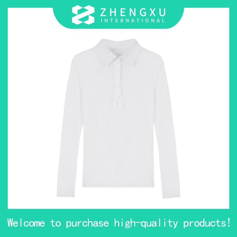 พร้อมส่ง!! A7:แขนยาวขาวLorlaX2M เสื้อแขนยาวคอปกสีขาว