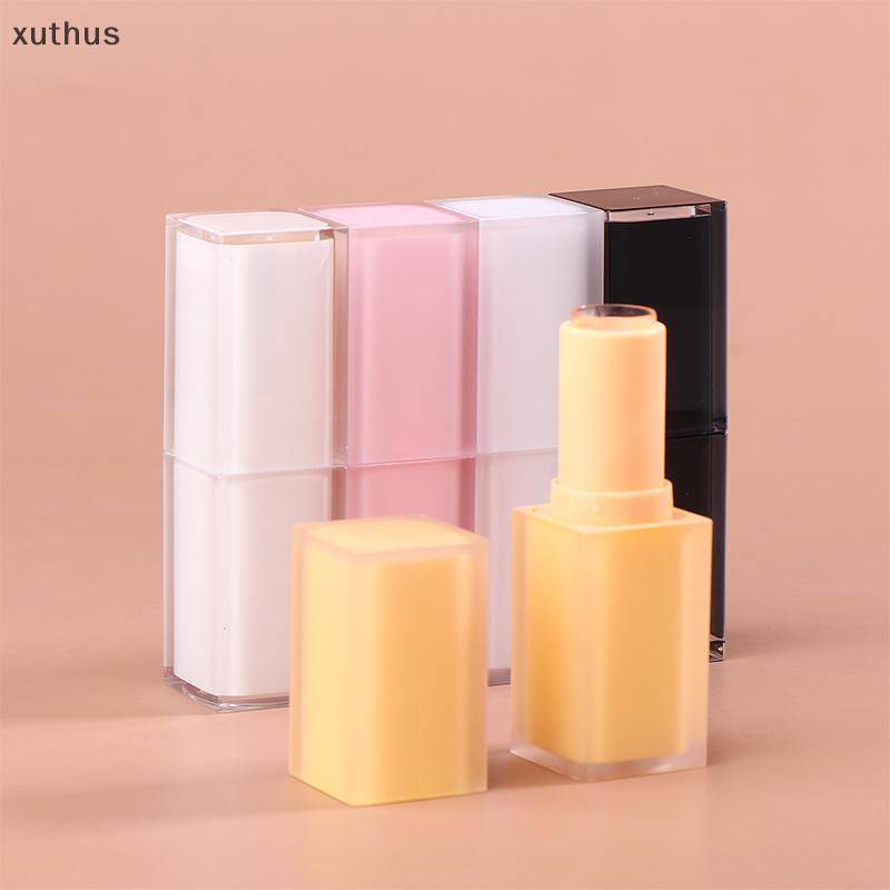 XUT 3.6g Square Bule Lipsti Tube Empty Lip Balm Tubes Lip Gloss Travel แต่งหน้า Paaging ตัวอย่าง Sel
