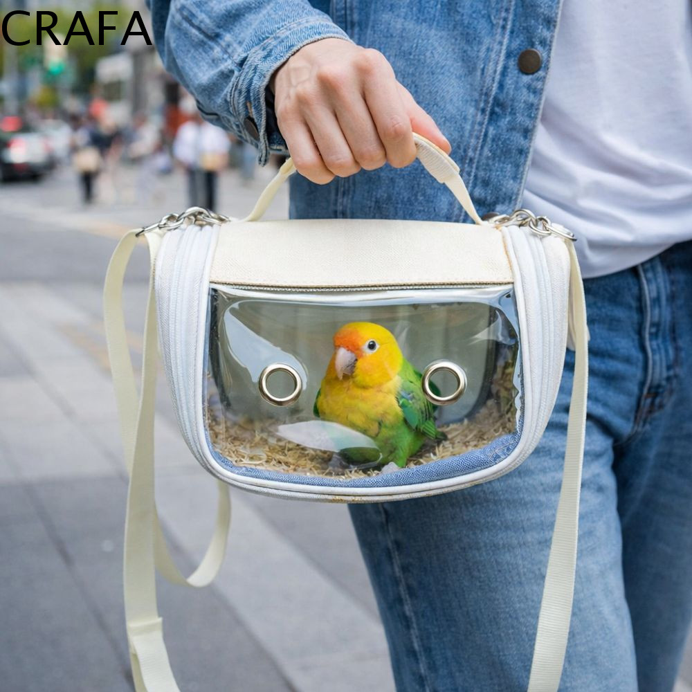 CRAFA Bird Transport Cage,แบบพกพาBreathable Parrot Out Bag,Bird Sling Bag Lightweight Escape-Proof w
