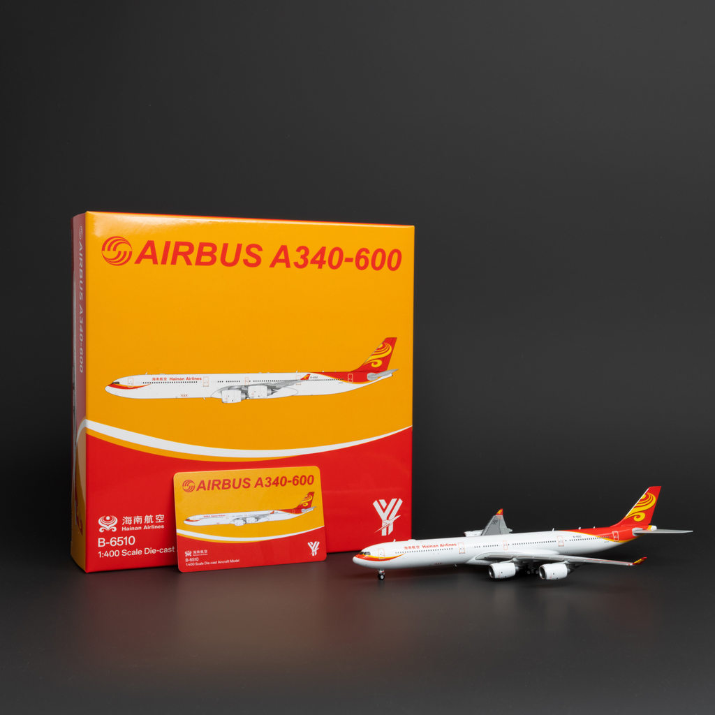 YY Wings 1/400 Hainan Airlines A340-600 B-6510 เครื่องบินโลหะโมเดลเครื่องบิน