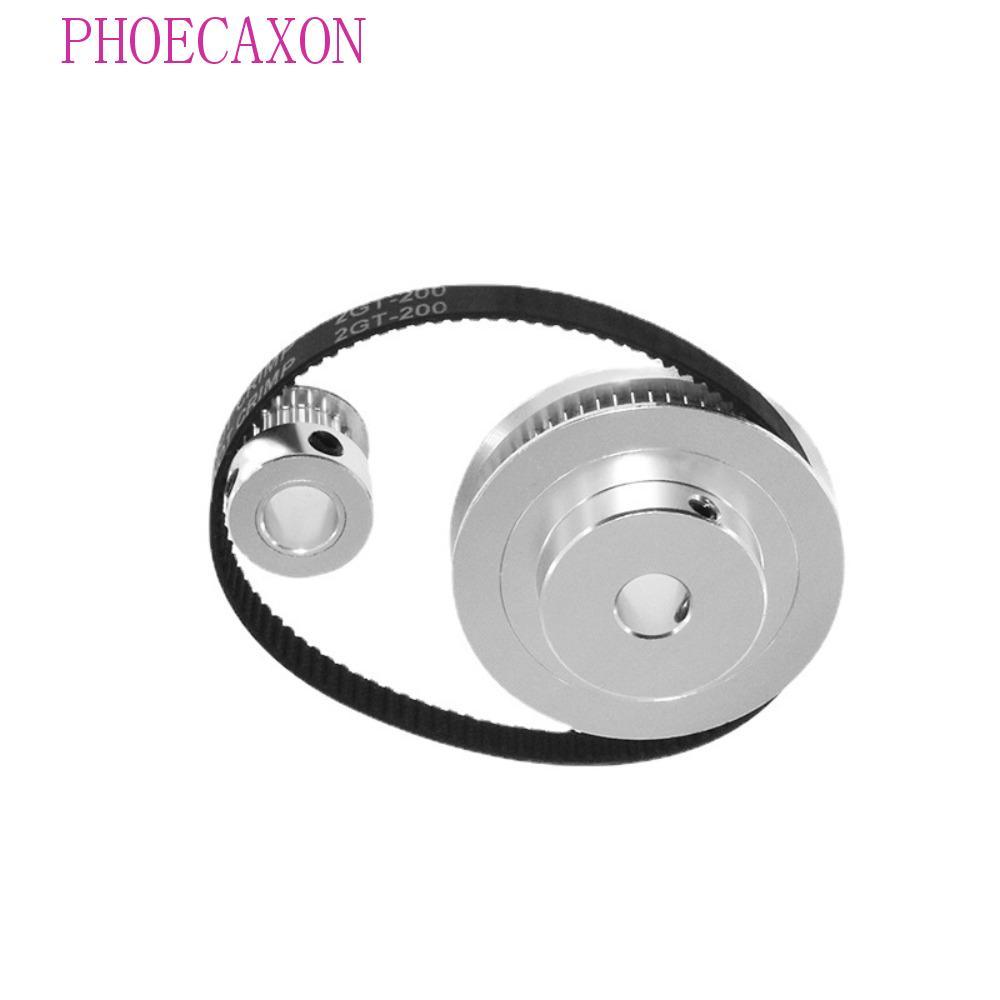 PHOECAXON Timing Pulley 6mm Belt Aluminium Drive Pulley Synchronous Pulley Belt Kit 2GT Synchronous 