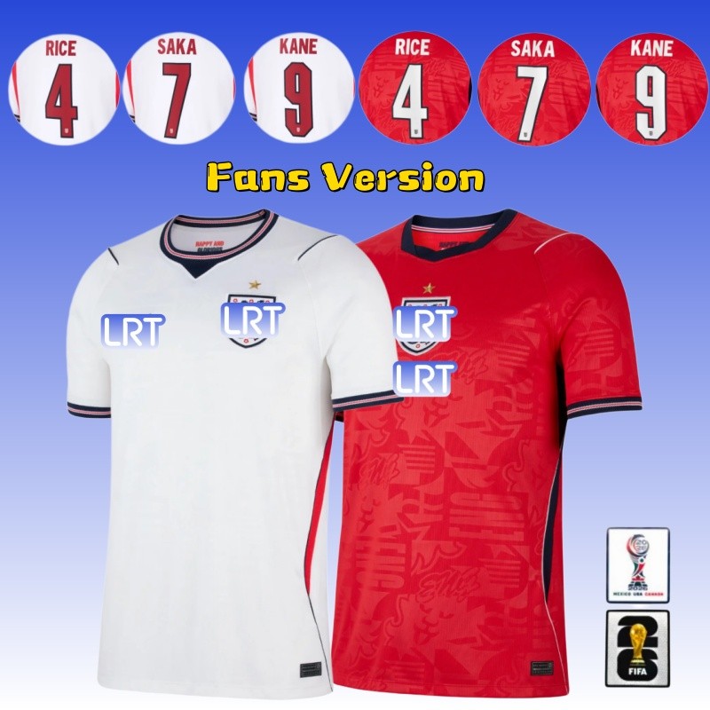 เสื้อยืดทีมชาติอังกฤษแบบแขนสั้น สำหรับบ้านและเยือน Jersey