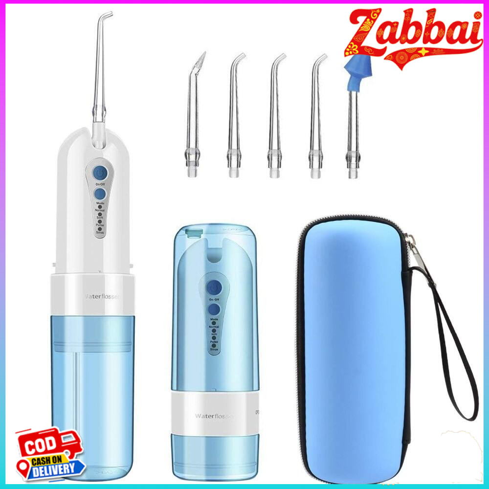 Zabbai Destone Topcare Oral Irrigator Water Flosser แบบพกพา irrigador ทันตกรรม 4  โหมดชลประทานทำความ
