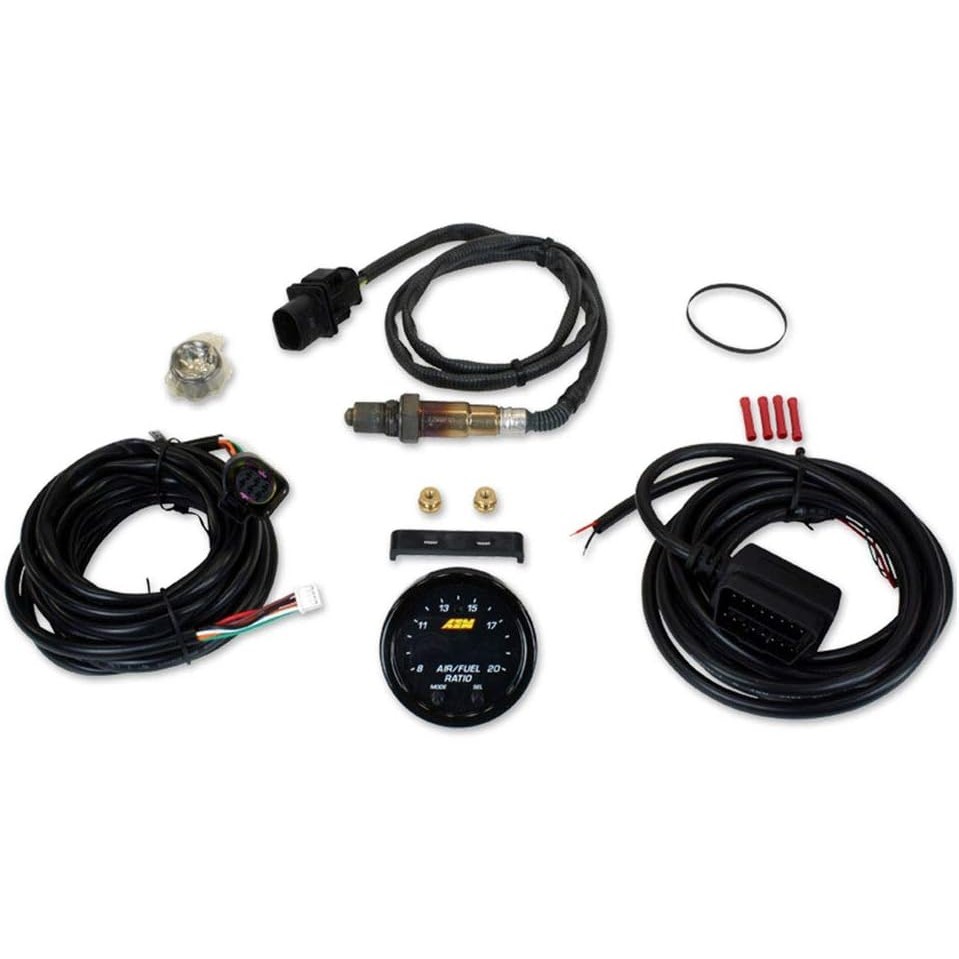 AEM X-Series Wideband UEGO AFR เกจวัดเซนเซอร์พร้อมการเชื่อมต่อ OBDII