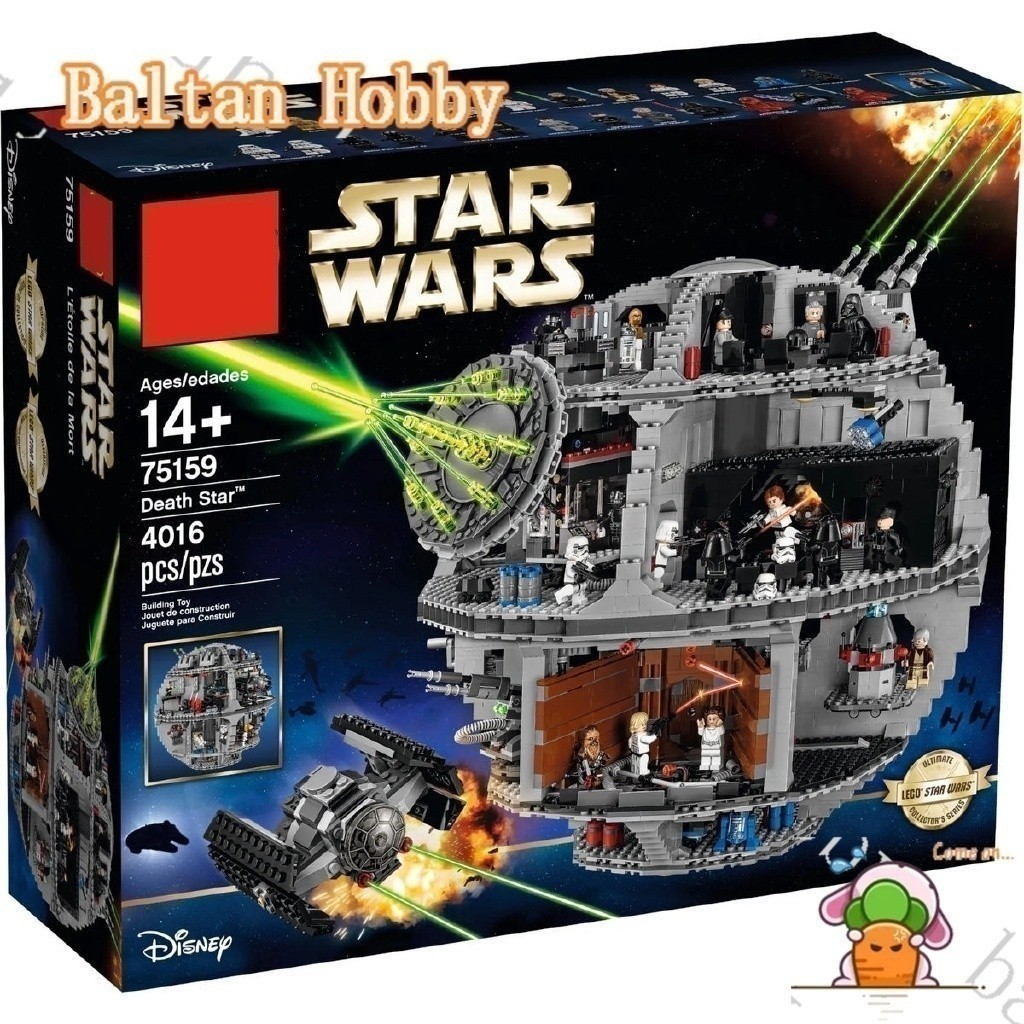 DZG ของเล่น GI1X เข้ากันได้กับ Star Wars Death Star 3 75159 05063 81061 180019 19013 ของเล่นบล็อกตัว