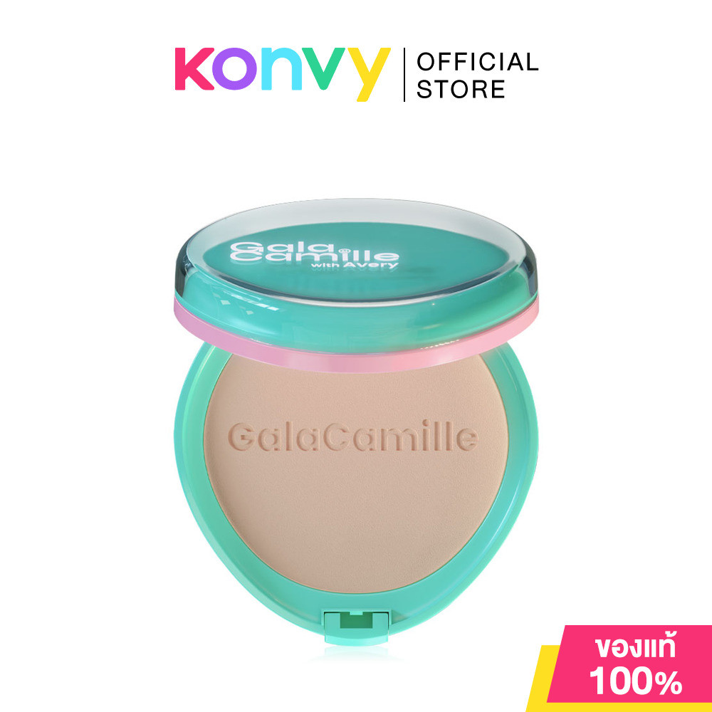 GALA CAMILLE Rolly Pop Soft Matte Foundation Powder SPF35 PA+++ 10g กาล่า กามิลเล่ โรลลี่ ป๊อป แป้งพัฟผสมรองพื้น.