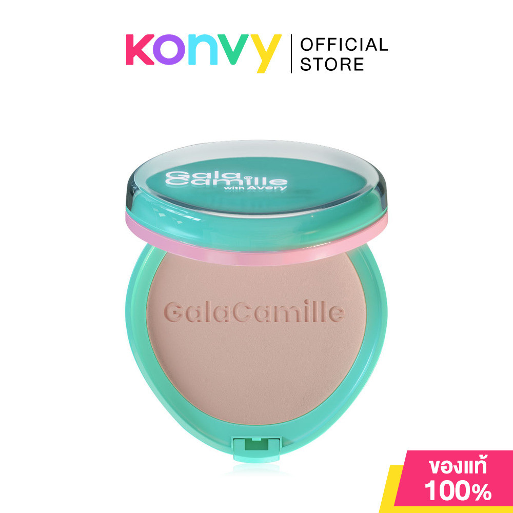 GALA CAMILLE Rolly Pop Soft Matte Foundation Powder SPF35 PA+++ 10g กาล่า กามิลเล่ โรลลี่ ป๊อป แป้งพัฟผสมรองพื้น.