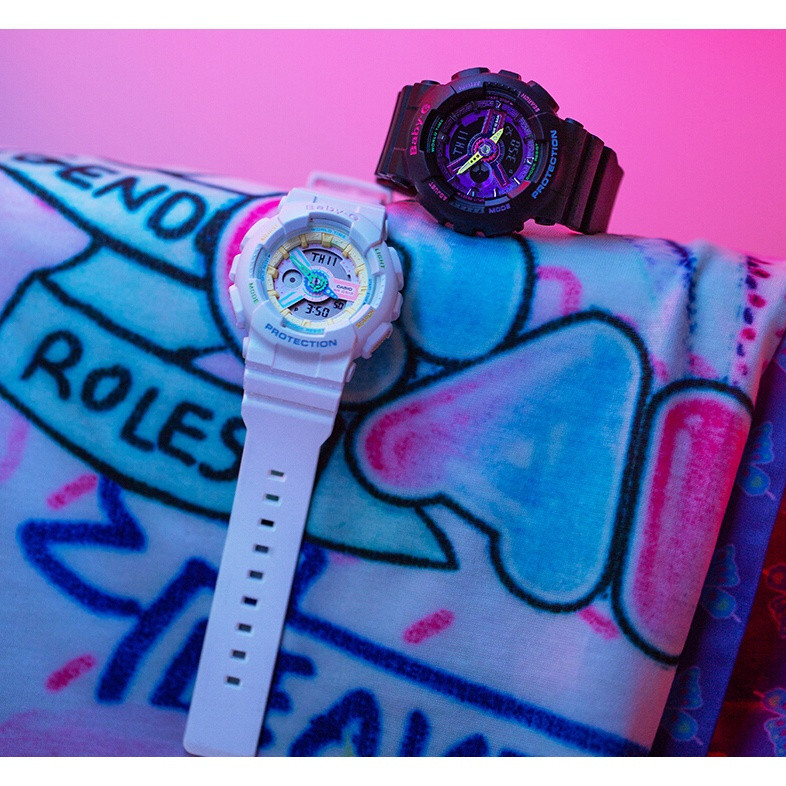 UMIMI-Q G นาฬิกา shock Baby-BA110 สีสีดําสาวนาฬิกาข้อมือผู้หญิงกันน้ํากีฬานาฬิกากีฬา p738