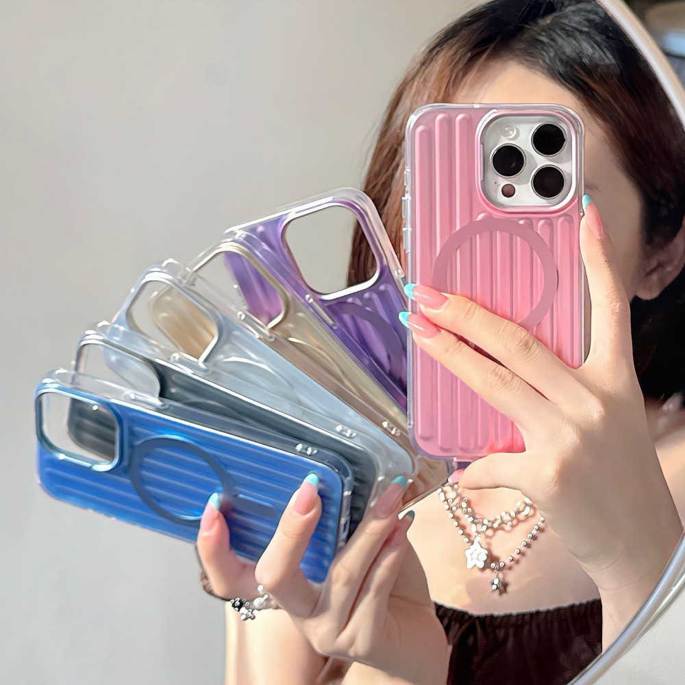 ENVEL เคสโทรศัพท์แม่เหล็กเนื้อกระเป๋าเดินทางสไตล์ใหม่เหมาะสําหรับ iPhone17ProMax 16Pro 15