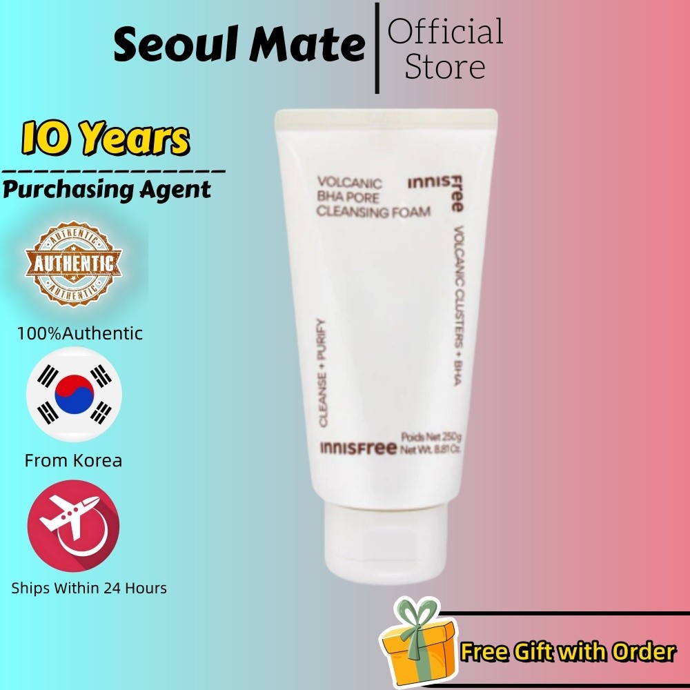 [Innisfree] Volcanic Clusters Baja Pore Cleanser Foam 150g#Volcanic คลัสเตอร์ BHA, Cleanse Purify