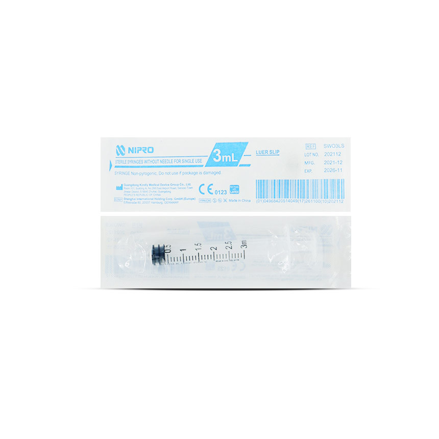 Syringe Nipro 3 ml (ธรรมดา ไม่มีเข็ม) กระบอก 3 ml
