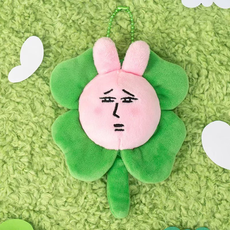 ส่งจากไทย🍀พวงกุญแจกระจก Pocket Mirror My Friend Rabbit กระต่ายใบโคลเวอร์สี่แฉก พกพก น่ารัก 46206