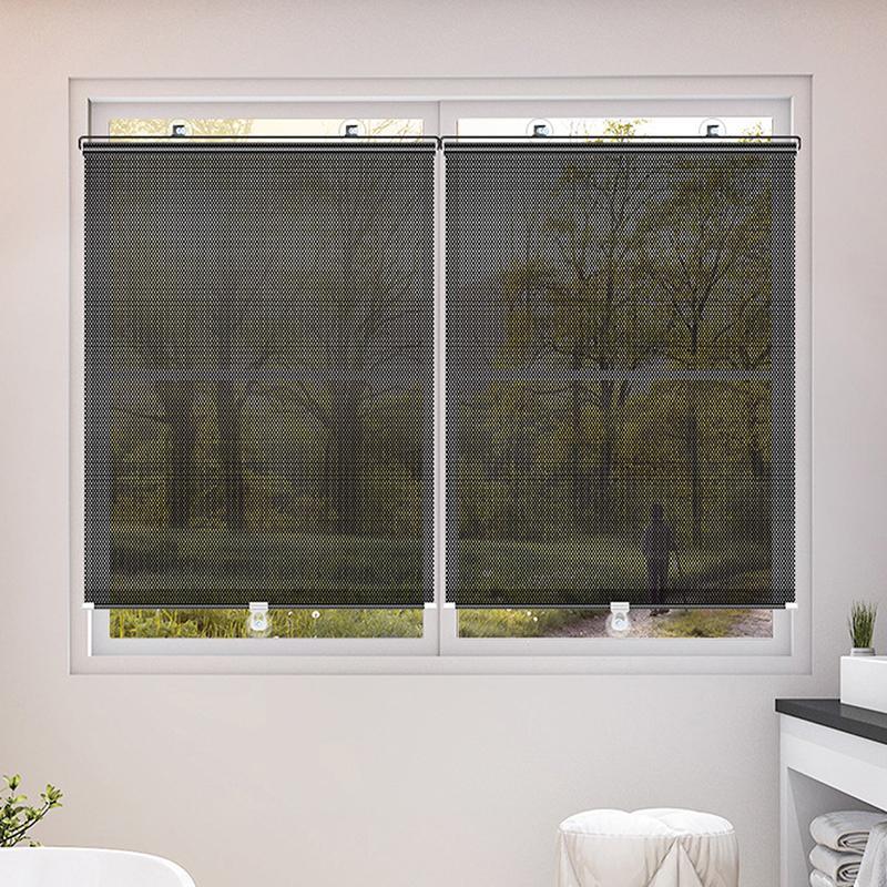 Form & Art ม่านบังแดด Roller Blinds อัตโนมัติ Retractable แรเงาผ้าม่านสําหรับห้องนอนห้องนั่งเล่นรถห้