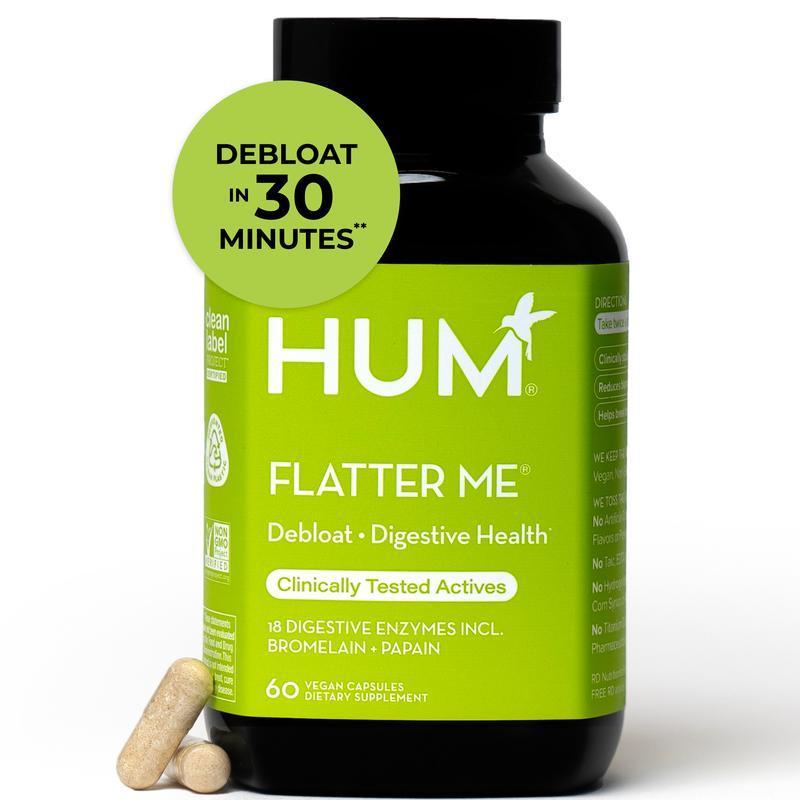 HUM Nutrition Flatter Me Digestive Enzymes 60 แคปซูล