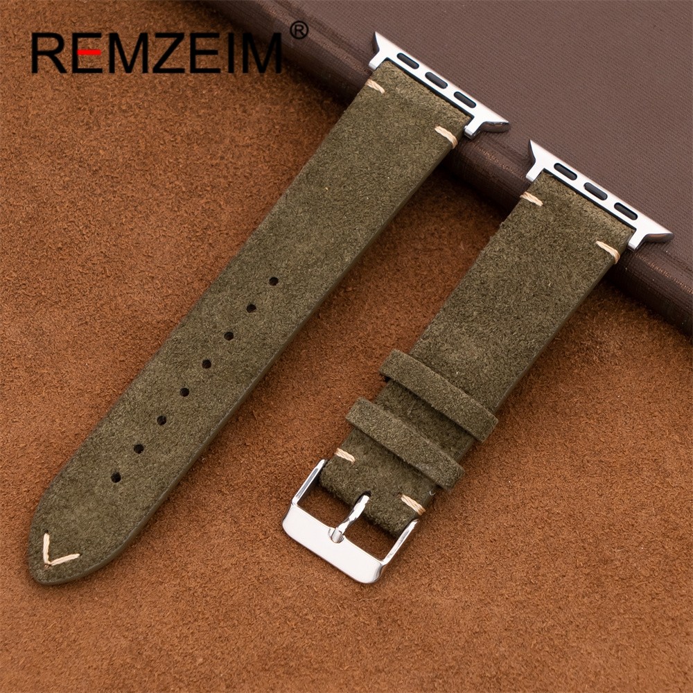 High-end Suede Strap for Apple Watch Band 46mm 45mm 44mm 42mm 38mm 40mm 41mm 49mm Ultra2 Wristband f