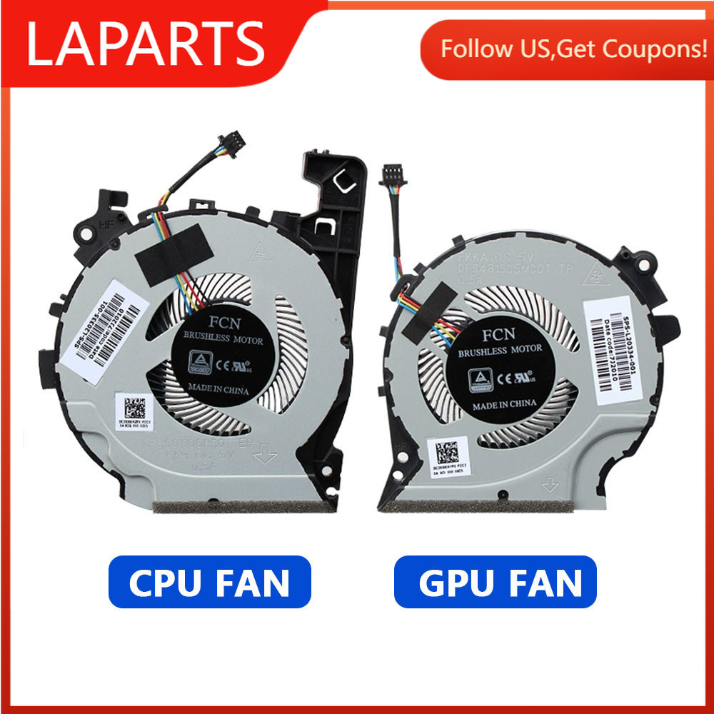 สําหรับ HP Pavilion Gaming 15-CX TPN-C133 แล็ปท็อป Cooler CPU GPU พัดลมระบายความร้อน XRF501105PR0T X