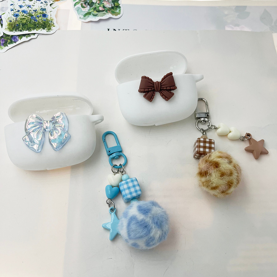 แฟชั่นสําหรับ EarFun Air 2NC /Air Mini 2 / คลิปกรณีพร้อมkeychian เคสซิลิโคนสําหรับ Earfun Air Mini 2