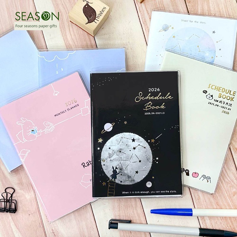 planner 2026 planner ไต้หวันสี่ฤดูกาล2025วินาทีครึ่งถึง2026วันส่งท้ายปีเก่าไดอารี่รายเดือน50พันคู่มื