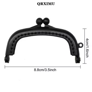 Sharprepublic 10 ชิ้นเรซิ่นกระเป๋ากรอบทํากระเป๋า Kiss Clasps ล็อค DIY Craft Arch รูปร่างเย็บผ้าสําหรับกระเป๋าหนังโทรศัพท์