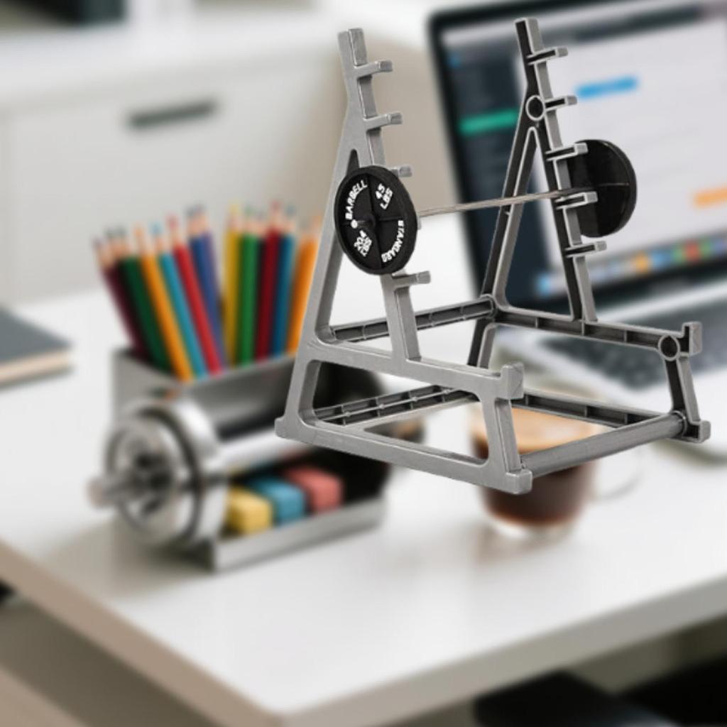 [arutoxalc] ที่ใส่ปากกา Squat Rack สําหรับโต๊ะทํางานเฉพาะสํานักงานสนุกสร้างสรรค์ยิมเครื่องเขียนธีม